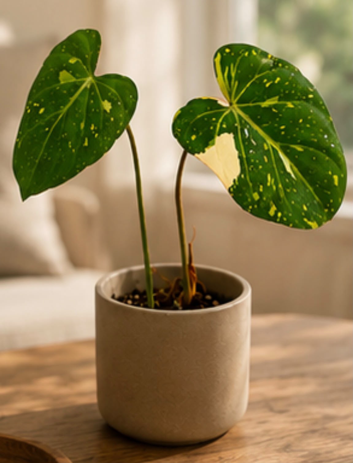 Philodendron gloriosum variegated